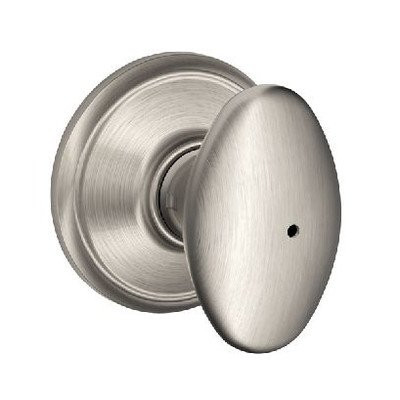 SCHLAGE J40DUB619 J Series Dublin Privacy Door Knob Finish: Satin Nickel