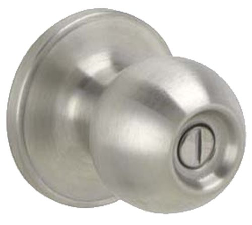 SCHLAGE J40CNA619 Dexter by  Corona Bed and Bath Knob, Satin Nickel.
