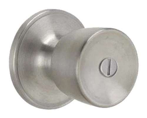 SCHLAGE J40BYR630 Dexter by  Byron Bed and Bath Knob, Satin Stainless Steel