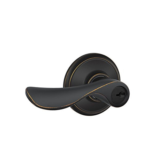 SCHLAGE F51ACHP716  Aged Bronze Champagne Keyed Entry F51A Panic Proof Door Lever