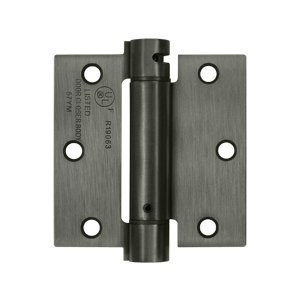 Deltana DSH35U1B  Single Action Steel 3 1/2-Inch x 3 1/2-Inch Spring Hinge