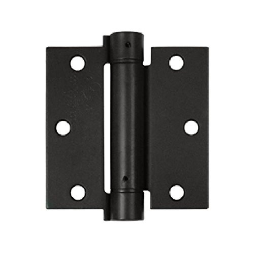 Deltana DSH35U10B 3.5 in. x 3.5 in. Single Action Steel Spring Hinge (Set of 10) (Oil Rubbed Bronze)