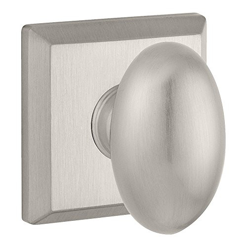 Baldwin HDELLTSR150  Reserve Half Dummy Ellipse with Traditional Square Rose in Satin Nickel Finish