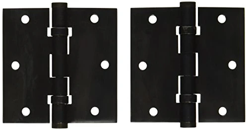 Deltana DSB35B10B  Ball Bearings Solid Brass 3 1/2-Inch x 3 1/2-Inch Square Hinge