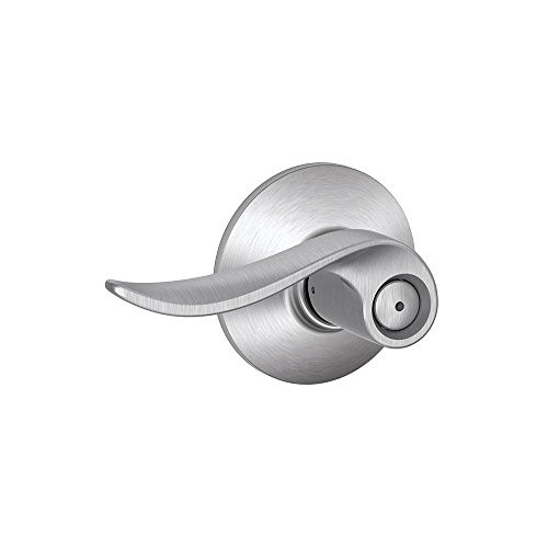 SCHLAGE F40SAC626 F40 SAC 626 Sacramento Privacy Lock Lever, Satin Chrome