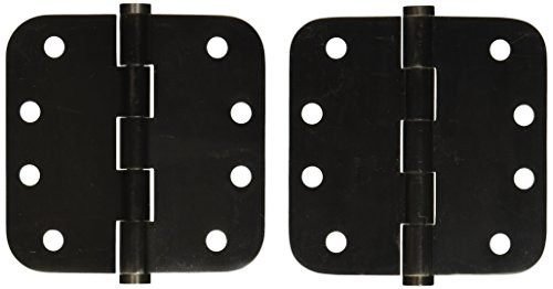 Deltana DSB4R515A  4 x 4 x 0.62 in. Radius Hinges, Antique Nickel - Solid Brass - 30 Case - Pack of 2