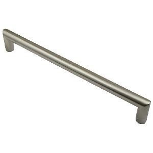 Rusticware 943SN 943 Modern Round Drawer Pull with 9" Center from the Cabinet Hardware, Satin Nickel.