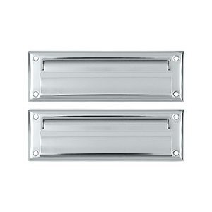 Deltana MS627U26 MS627U19 8 7/8-Inch Mail Slot with Solid Brass Back Plate