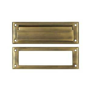 Deltana MS626U5  8 7/8-Inch Mail Slot with Solid Brass Interior Frame