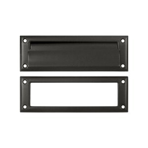 Deltana MS626U10B  8 7/8-Inch Mail Slot with Solid Brass Interior Frame