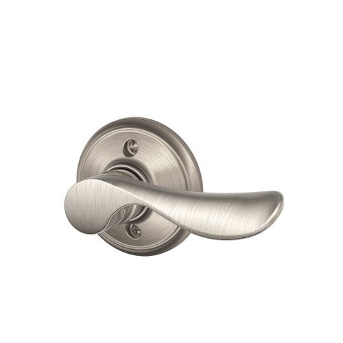 SCHLAGE F170CHP619RH F170-CHP-RH F-Series Champagne Single Dummy Right Handed Door Lever, Satin Nickel