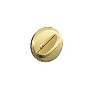 SCHLAGE JD81605 Dexter JD81 One Sided Deadbolt, Polished Brass