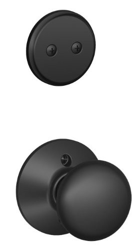 SCHLAGE F94PLY622 F94-PLY Plymouth Knob Dummy Interior Pack from the F-Series, Matte Black