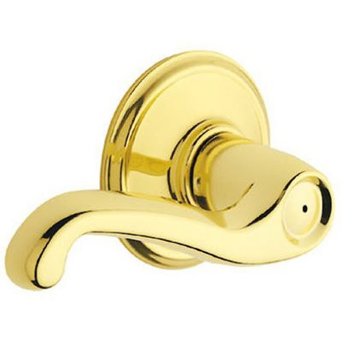 SCHLAGE F51AVFLA505 F51VFLA505 Flair Entry Lever, Bright Brass