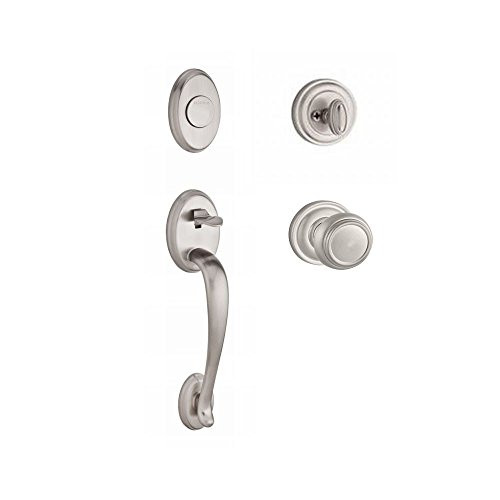 Baldwin FDCOLXTRATRR150  Reserve Full Dummy Handleset Columbus x Traditional with Traditional Round Rose, Satin Nickel Finish