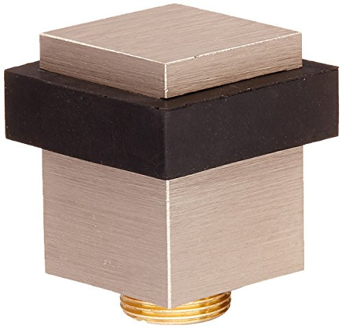 Deltana UFBS138U15  1.37 in. Square Universal Floor Bumper44; Satin Nickel - Solid Brass.