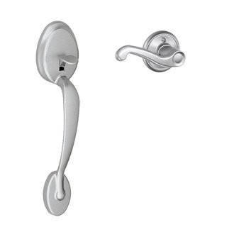 SCHLAGE FE285PLY626FLARH  Satin Chrome Plymouth Lower Handleset for Electronic Keypad with Flair Interior Right Handed Lever