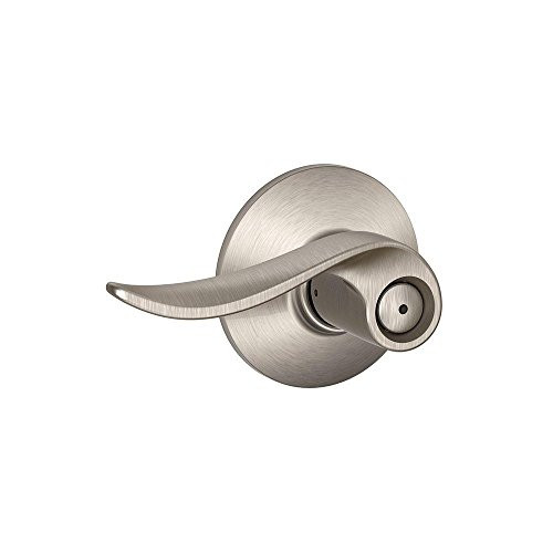 SCHLAGE F40SAC619 F40 SAC 619 Sacramento Privacy Lock Lever, Satin Nickel