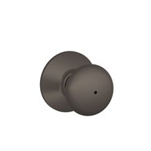 SCHLAGE F40PLY716625 F40 Plymouth Privacy Lock with 16080 Latch 10027 Strike Aged Bronze By Bright Chrome Finish