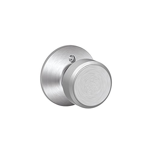 SCHLAGE F170BWE626 F170 BWE 626 Bowery Dummy Trim Knob, Satin Chrome