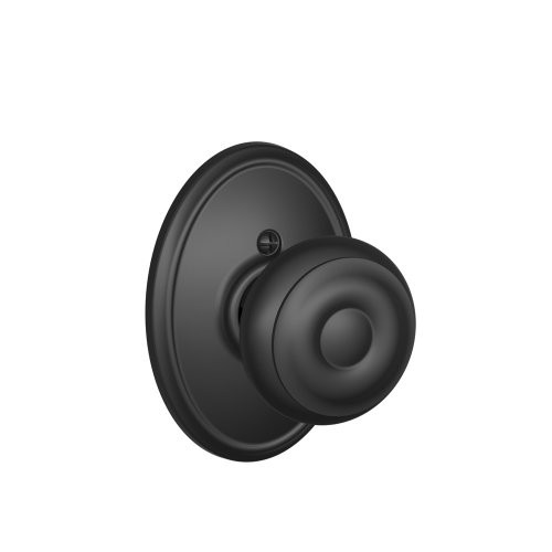 SCHLAGE F170GEO622WKF F170 GEO 622 WKF Wakefield Collection Georgian Decorative Trim Knob, Matte Black