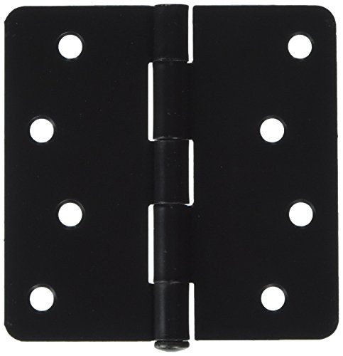 Deltana S44R410B  Value Choice for Indoor Applications Steel 4-Inch x 4-Inch x 1/4-Inch Radius Hinge