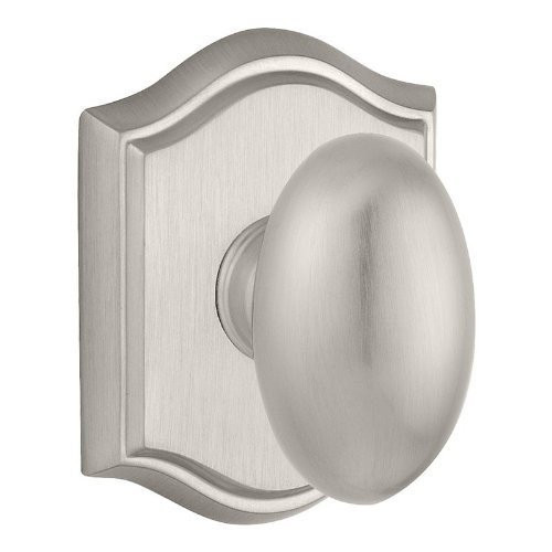 Baldwin PVELLTAR260 PV.ELL.TAR Ellipse Privacy Knobset with Traditional Arch Rose, Polished Chrome