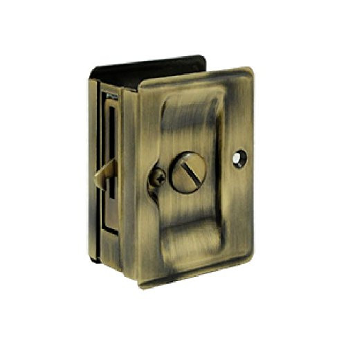 Deltana SDLA325U5  Olive Green Bronze HD Pocket Locks Adjustable 3 1/4 x 2 1/4 inch Privacy