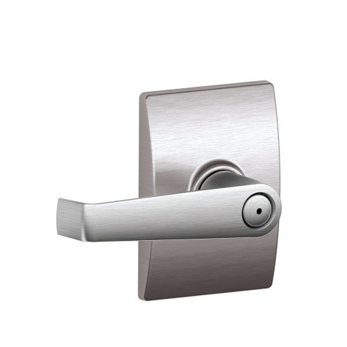 SCHLAGE F40ELA626CEN F40 ELA 626 CEN Century Collection with Elan Privacy Lever, Satin Chrome