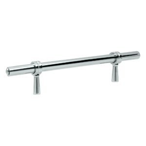 Deltana P311U26 6.75 in. Solid Brass Adjustable Pull (Set of 10) (Chrome)