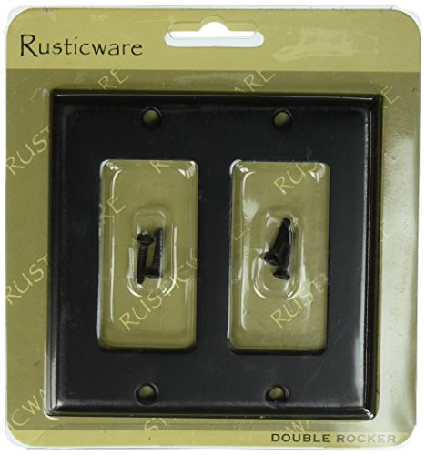 Rusticware 787ORB Oil Rubbed Bronze Double Rocker Switchplate (RWR-).