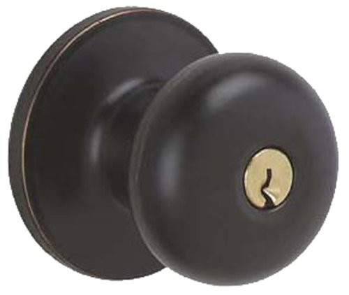 SCHLAGE J54STR716 Dexter by  Stratus Keyed Entry Knob, Aged Bronze