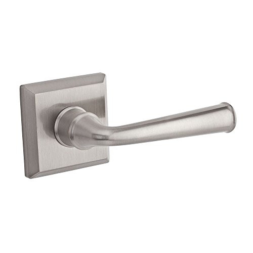 Baldwin FDFEDTSR150  Reserve Full Dummy Lockset x Federal with Traditional Square Rose in Satin Nickel Finish