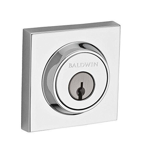 Baldwin DCCSD260 DC.CRD.260.6L.DS.CKY.KD Contemporary Round Double Cylinder Deadbolt, Polished Chrome