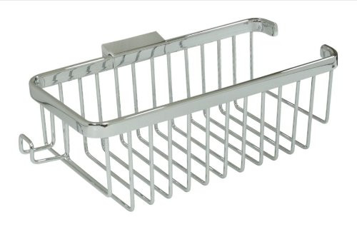 Deltana WBR1054HU15 DEL US15 WIRE BSKT 10 IN RECT/SHAMP HOOK BRASS