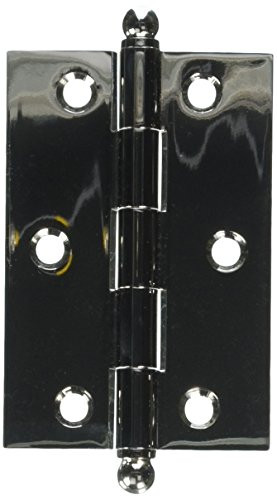 Deltana CH3020U14  3 x 2 in. Hinge with Ball Tips, Bright Nickel - Solid Brass - 2 Case - Pack of 2