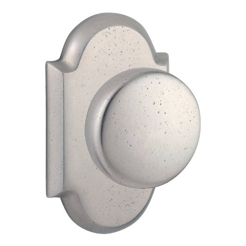 Baldwin ENRUSRAR481 Reserve Entry Rustic Knob and Rustic Arch Rose Dark Bronze Finish