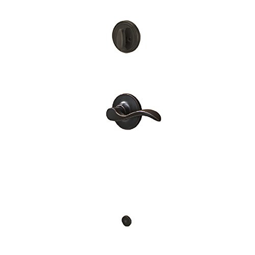 SCHLAGE JH59SEV716LH Dexter by  Seville Left Handed Lever Interior Handleset, Aged Bronze