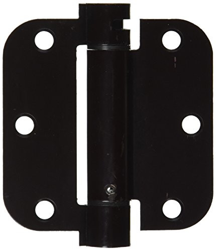 Deltana DSH35R510B 3.5 in. x 3.5 in. x 0.63 in. Radius Single Action Spring Hinge (Set of 10) (Oil Rubbed Bronze)