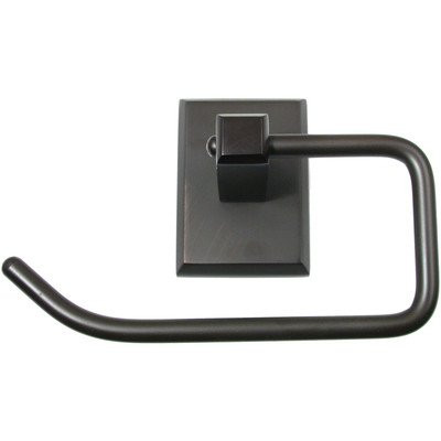 Rusticware 8707ORB Utica Wall Mounted Euro Toilet Paper Holder Finish: Oil Rubbed Bronze.