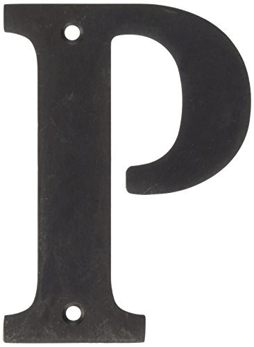 Deltana RL4P-10B 4 in. Solid Brass Residential Letter (Set of 10) (P - Oil Rubbed Bronze).