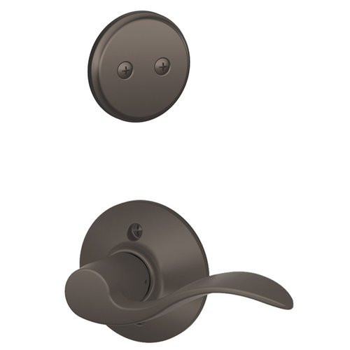 SCHLAGE F94ACC613LH  Oil Rubbed Bronze Accent Lever Left Handed Dummy Interior Pack from the F-Series