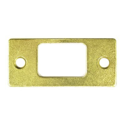Deltana SP2753U3 2.75 in. x 1.25 in. Deadbolt Strike Plate (Set of 10) (Polished Brass)