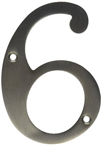 Deltana RN4-6U15  Solid Brass 4-Inch House Number 6 Board by Top Notch Distributors, Inc. (Home Improvement)