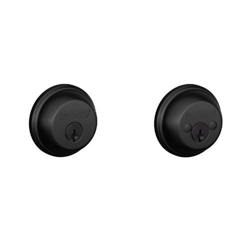 SCHLAGE B62622 B62 Double Cylinder Grade 1 Deadbolt from the B-Series, Matte Black