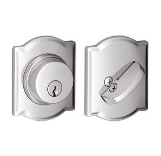 SCHLAGE B60CAM625 Lock Company Series Deadbolt Camelot Rose Single Cylinder Deadbolt