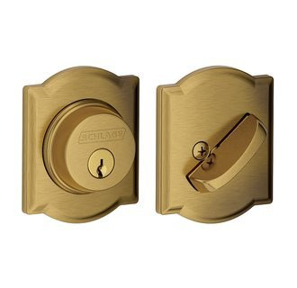 SCHLAGE B60CAM609 Lock Company Series Deadbolt Camelot Rose Single Cylinder Deadbolt