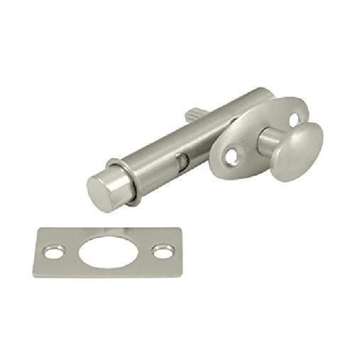 Deltana MB175U15 Mortise Bolt for Light Doors, Screen Doors, and Cabinet Door Finish: Brushed Nickel.