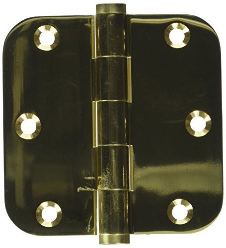 Deltana DSB35R53  3.5" x 3.5" Solid Brass 5/8" Radius Corner Plain Bearing Mor...