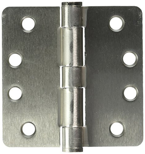 Deltana S44R4HD15  HD Steel 4-Inch x 4-Inch x 1/4-Inch Radius Hinge